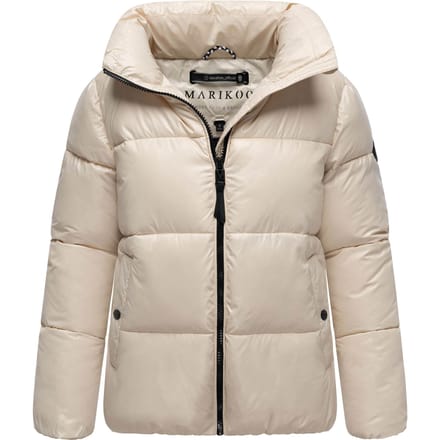 Marikoo dames winterjas Hazalee in puffer-stijl met glanzende look