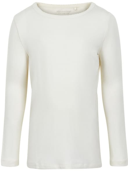 Minymo Longsleeve Bamboo Meisjes Viscose Wit Mt 110