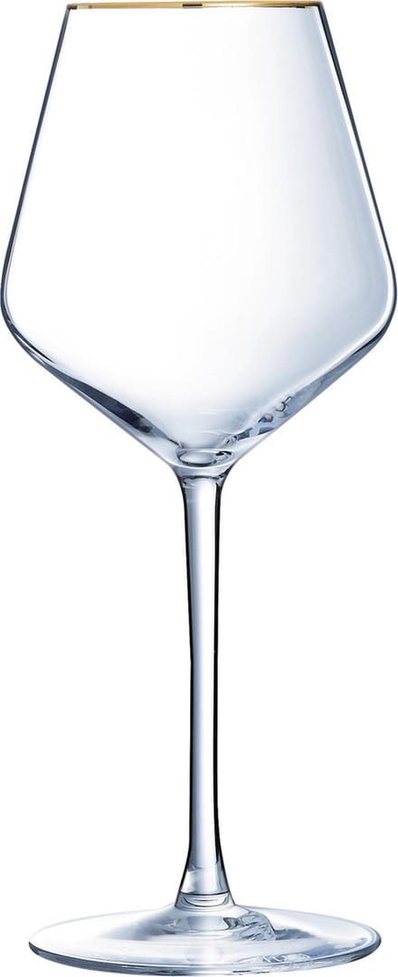 Cristal D'Arques Ultime Wijnglas - Goudkleurig randje - 47 cl - Set-4