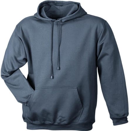 James and Nicholson Unisex Hooded Sweatshirt (Koolstofgrijs)