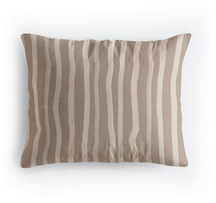 Zelesta Pure Design Katoen Kussensloop set van 2 - Brown Stripes 60x70cm