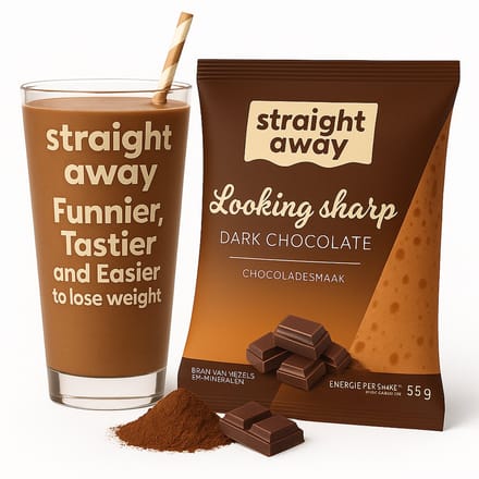 Straight away Maaltijdvervanger - Dieet Shake - Chocolade - 21 x 55 gram