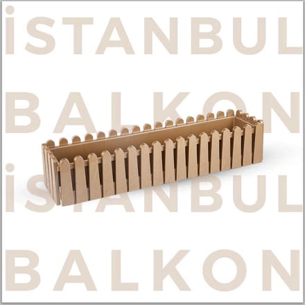 Bloembak Istanbul 9L goud vensterbank & balkon 55x20 met waterdrainage