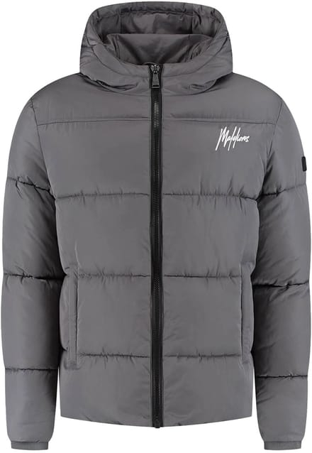 Malelions sport ace puffer jacket in de kleur grijs.