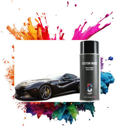 CROP Metallic Zwart spuitbus 400ml - Professional Spray