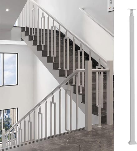 Trapleuning Paal - Baluster Spindel - Veiligheid Verhoging - Verstelbare Hoekhouder - 85-125 cm - Goud