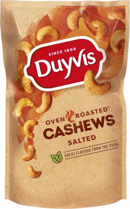 Duyvis Dry Roasted cashews - 10 x 125 gram