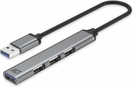 ACT USB-A hub, 3x USB-A 2.0 en 1x USB-A 3.0 AC6325