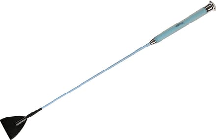 HB springzweep gel handvat - lichtblauw - 65cm