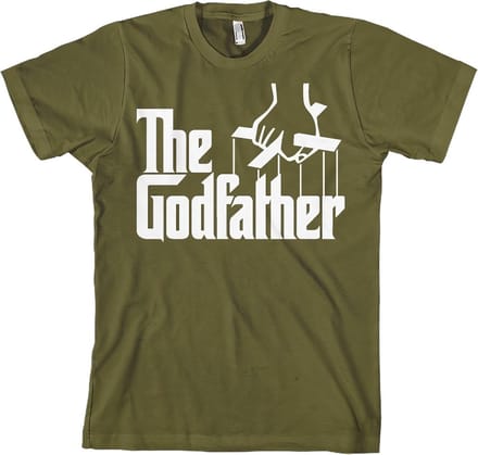 The Godfather T-shirt met logo, olijfgroen