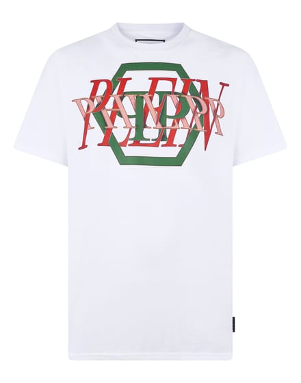 Round Neck T-Shirt Logo Hexagon