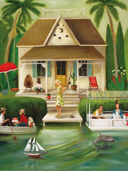 New York Puzzle Company Puzzel Splendid Summer Home - 500 stukjes