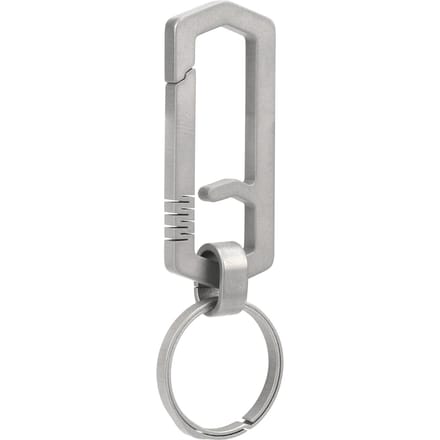 Titanium Legering Sleutelhanger EDC Tailleband Ophanggesp Sleutelring Buiten Bergbeklimming Haak gray