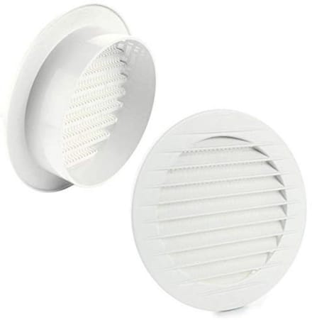 Ventilatierooster met Insectenbescherming - Diverse Kleuren en Maten
