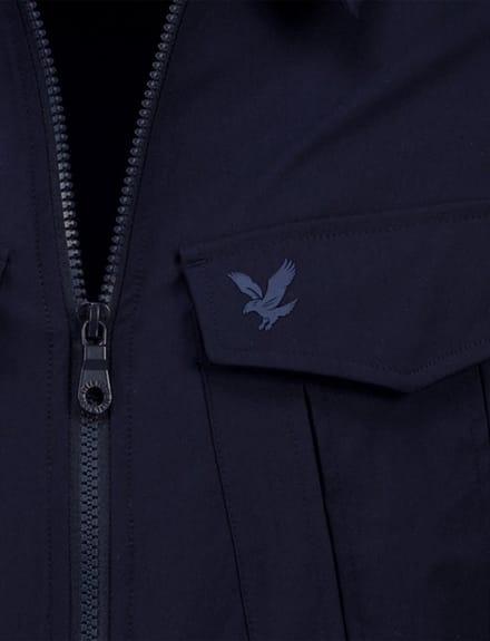 Lyle & Scott Nylon pocket overshirt - dark navy