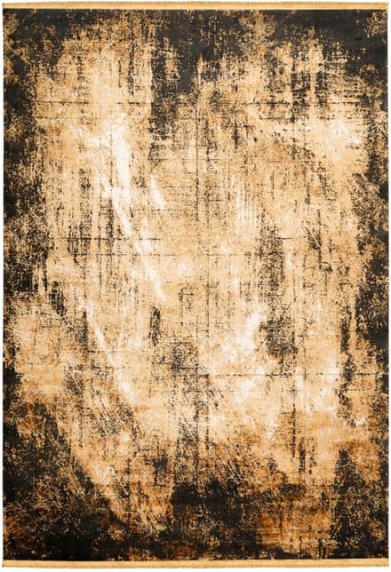 Laagpolig Vloerkleed | Tapijt | Elysee | Verweerd | Goud | 80x150 cm
