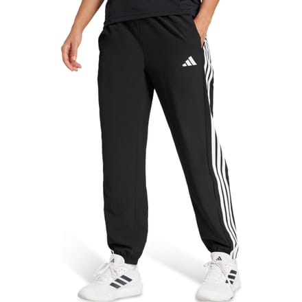 Adidas Train Essentials 3-stripes Woven Joggers Broeken Dames - Zwart - Maat S (34-36) - Poly Mesh