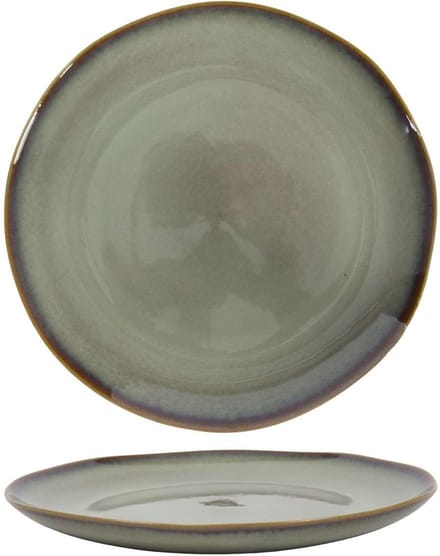 Cookinglife Dinerborden Sabi - Dinerteller - Dinner Plates - Aardewerk Groen - Vaatwasserbestendig - Ø 26 cm 6 Stuks