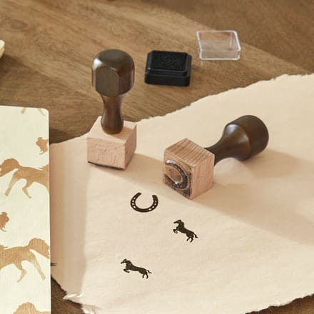 LOBERON Stempel set van 2 Windermay bruin