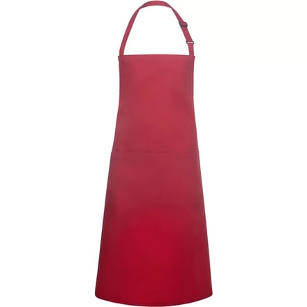 Karlowsky Oversized Bib Apron Basic with Buckle and Pocket KY133 - Red (ca. Pantone 186C) - 100 x 100 cm