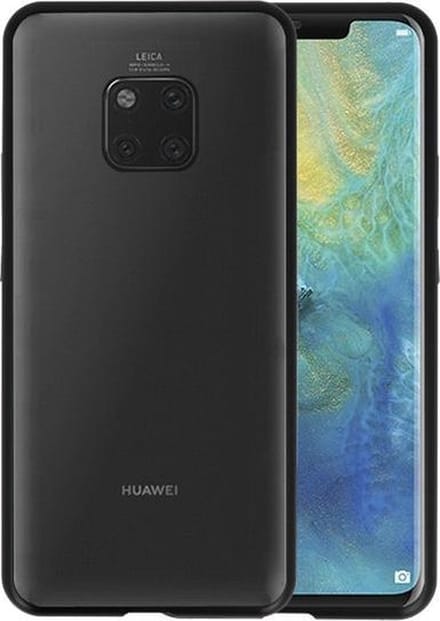 Magnetic Back Cover voor Huawei Mate 20 Pro Zwart - Transparant