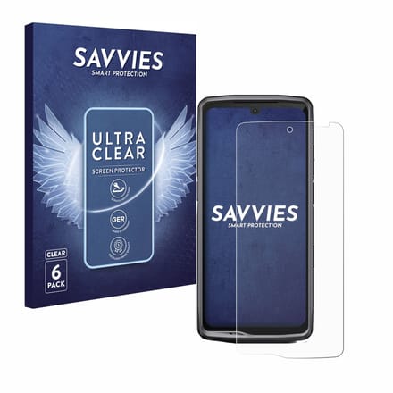 Savvies - Screenprotector voor Crosscall Stellar M6E - Folie Beschermfolie transparant 6 Stuks