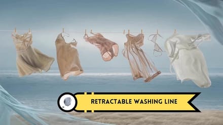 Intrekbare waslijn 15 meter - Ruimtebesparende en weerbestendige kledingdroger