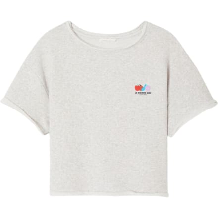 American Vintage Atubay T-shirts Lichtgrijs Atu02ae26