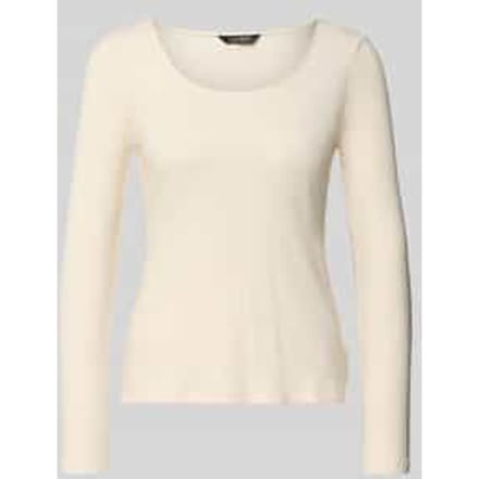 Shirt met lange mouwen in riblook, model 'CHITRA'