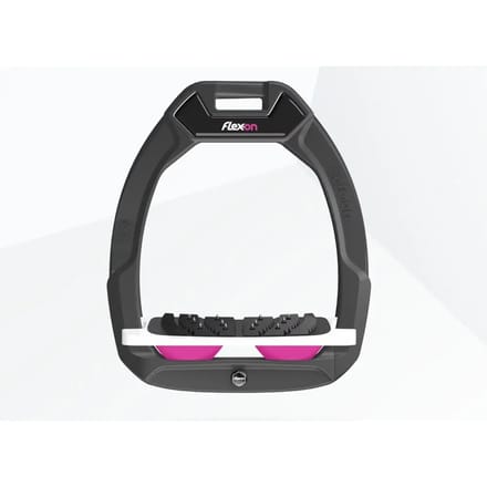 Veiligheidsstijgbeugels Incliné Ultra Grip Anthraciet/Wit/Roze Flex-On Safe-On