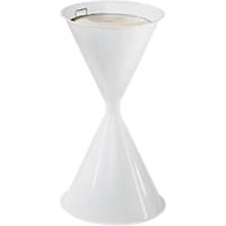 Staande asbak, van stalen, Ø 400 x H 700 mm, 15 liter, wit