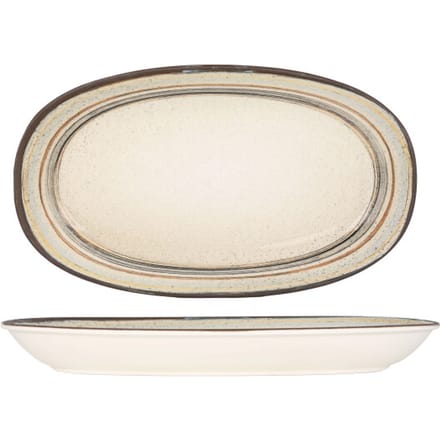 Bonna Serveerschaal - Cortado - Porselein - 34x19 cm - set van 2