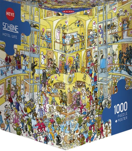 Heye Puzzel Hotel Life 1000 3hkg.