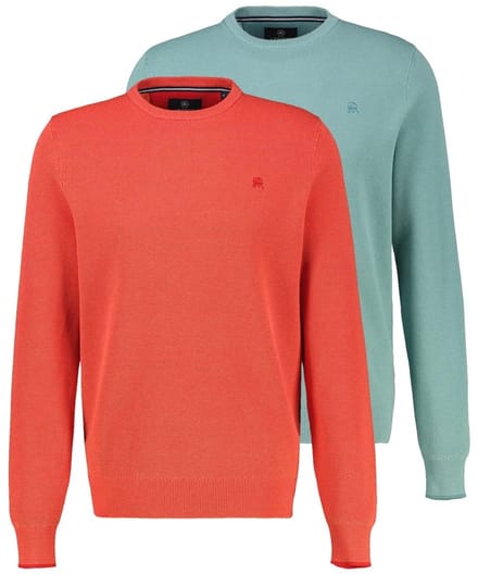 LERROS Heren trui 2 pack Basic