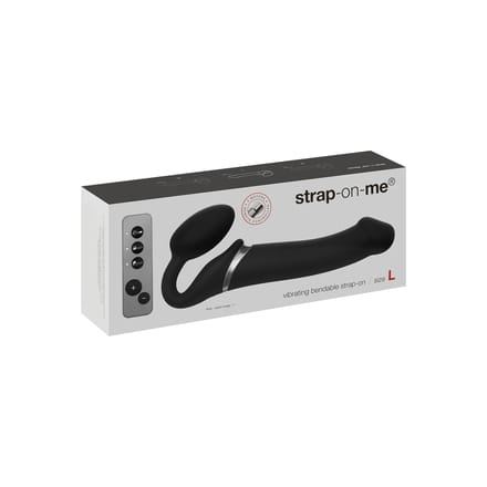 Strap-On-Me - Strapless Strapon Vibrator Met 3 motoren - Zwart - Maat XL