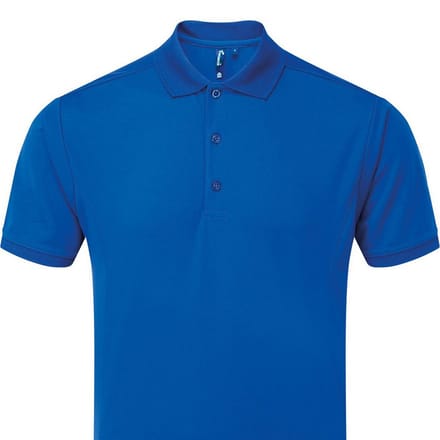 Premier Heren Coolchecker Poloshirt (Koningsblauw)