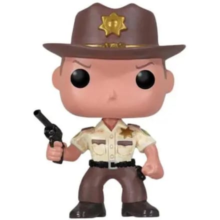 Walking Dead RICK GRIMES BLOED Bloed Vinyl Figuur Model Poppen Speelgoed no box beige