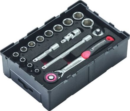 ROTHENBERGER 6-kant-steeksleutel set 1/4", 17-delig - 1000002180