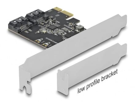 Delock 2 port SATA PCI Express Card - Low Profile Form Factor