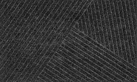 Kleen-Tex Dune Deurmat Stripes - 45 x 75cm - Dark Grey