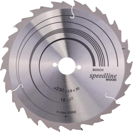 Bosch RUNDSAVKLINGE SPEEDLINE Hout 230X30/18MM