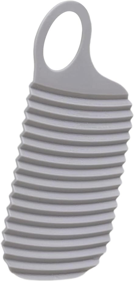 Siliconen Wasplank - Draagbare Wasplank - Handwas Thuis - Verbeterd Antislip Design - 18.5 x 9.5 cm - Grijs