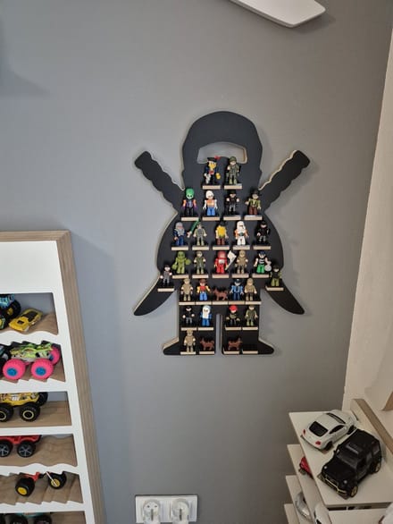 Moliland - Wandrek - 31 Minifiguurtjes - Ninja vorm - Zwart