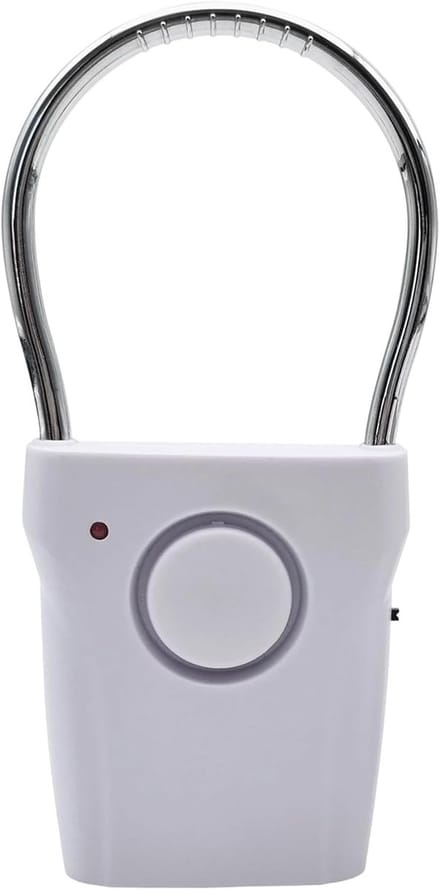 Draagbaar Deuralarm - Draadloze Sensor - Persoonlijke Beveiliging - Drie Gevoeligheidsniveaus - 139 x 68 cm - Wit