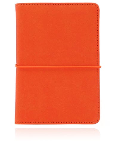 Paspoort Cover met elastiek - PU Leer Oranje