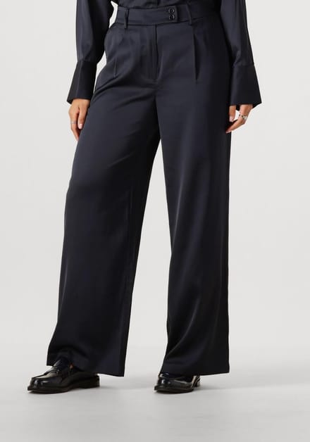WITHBLACK Wbldagmar Sateen Pant Broeken Dames - Donkerblauw - Maat L