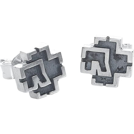 Rammstein Oorstekerset - Rammstein Logo - voor Vrouwen - zilverkleurig