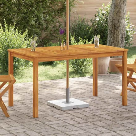 vidaXL - Tuintafel - 140x80x74 - cm - massief - acaciahout