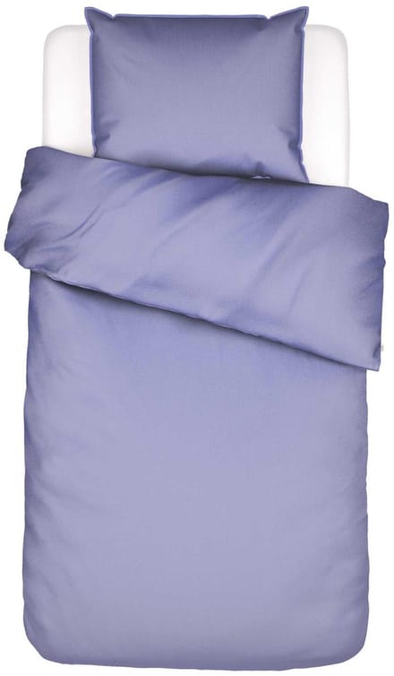 Essenza Minte Dekbedovertrek Katoensatijn Lavendelblauw - Eenpersoons – 140x200/220 cm