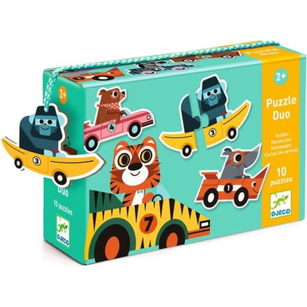 DJECO puzzel duo racing cars 2 jr+